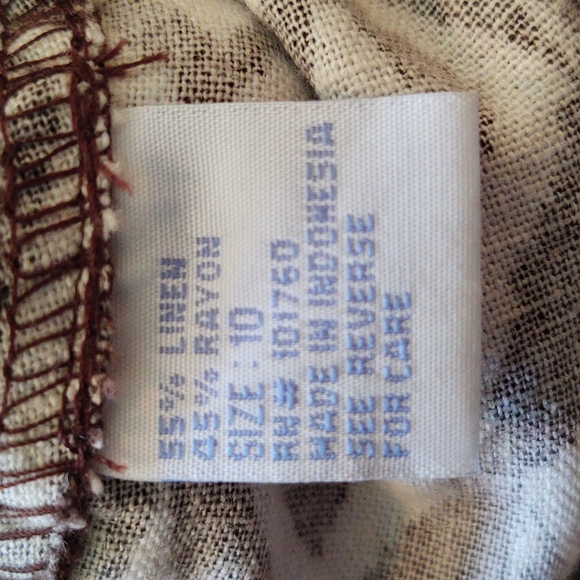 Women's capris, Kate Parks, size 10, brown/beige - Picture 7 of 9